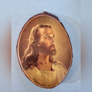 Vintage Broadcreek Memorial Scout Camp Religious Icon Plaque #867